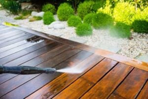 Pressure washing power washing
